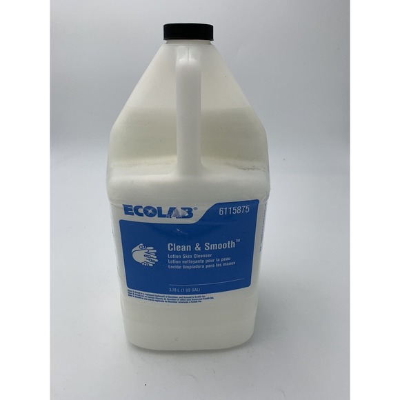ECOLAB Clean & Smooth Lotion Skin Cleanser 1 Gallon Factory Sealed 6115875